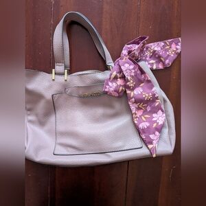 Steve Madden Purple Women's Bag with Floral Scarf